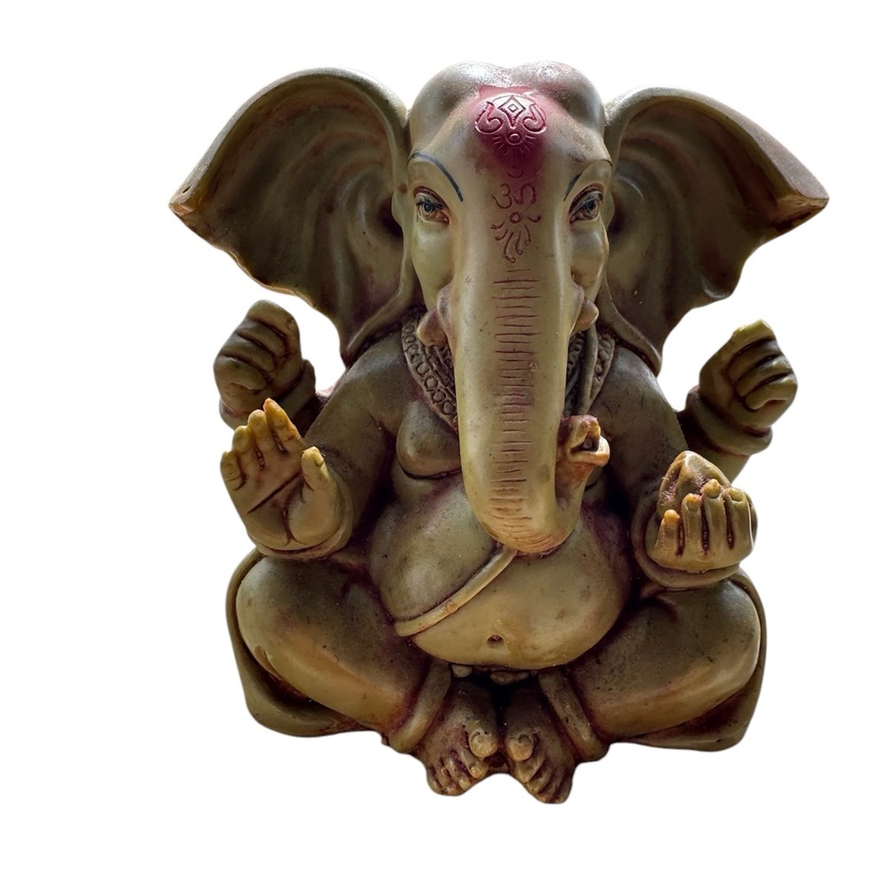 Elegant Gold Ganesha Indian elephant Decor
